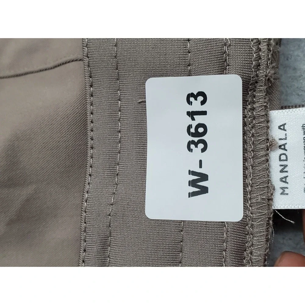 Mandala Women Scrub Pants XL Taupe Jogger Equa-Tek Logo